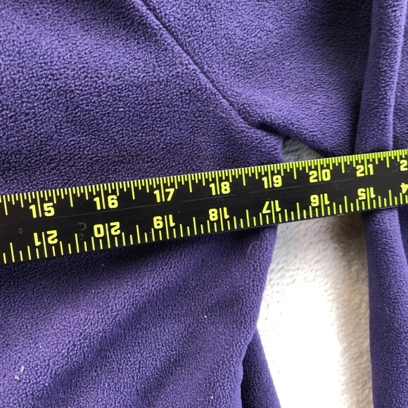 Calvin Klein Women's Fleece Jacket Large Full Zip Mock Neck Purple - Picture 6 of 16